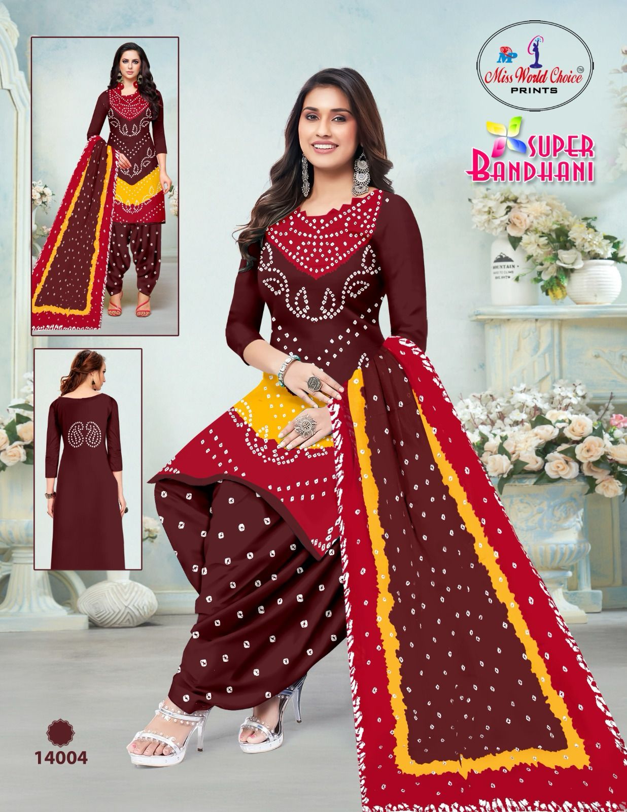 Super Bandhani Vol 14 By Miss World Cotton Printed Dress Material Suppliers In India